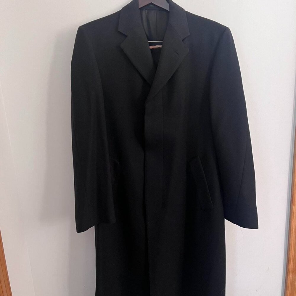 Hart Schaffner Marx Marshell Fields Black Men's Trench Coat
